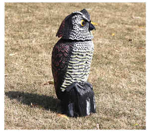 EVA kepala berputar dapat dipindah gerakan mata berkedip grosir surya palsu berputar plastik burung hantu berburu umpan untuk burung menakutkan - Product Image 3