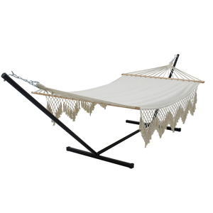 आउटडोर इनडोर गार्डन कैंपिंग पोर्टेबल हैममॉक तह अल्ट्रालाइट कैनवास लटकाए पेड़ स्विंग - Product Image 1