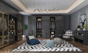 Armario de Dormitorio Moderno de Lujo, Vestidor, Textura Metálica Personalizada, Sistema de Almacenamiento Inteligente Ecológico, Puede Equiparse - Product Image 6