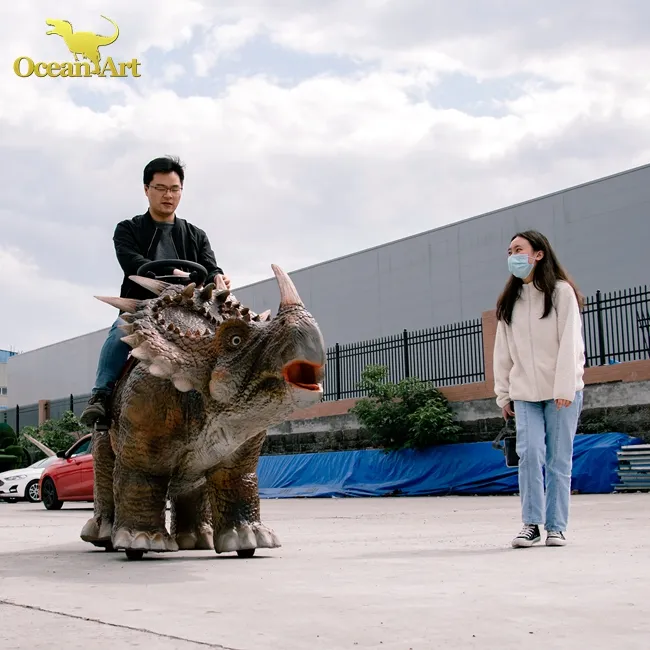 Dinosaurio que camina con control remoto realista, dinosaurio eléctrico trex para parque temático