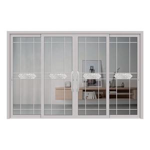 Grande porte-fenêtre coulissante en verre et aluminium de style minimaliste pour l'<span class=keywords><strong>intérieur</strong></span> dissimuler l'empilage de l'extérieur de la villa principale - Product Image 1