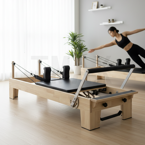 Tmax <span class=keywords><strong>marca</strong></span> de alta calidad Maple Reformer modelo clásico de arce duro para estudio y reformador de Pilates individual - Product Image 2
