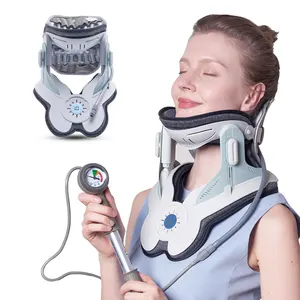 Alphay, nuevo dispositivo inflable ajustable de descompresión de la columna vertebral, dispositivo de tracción del cuello para aliviar el dolor de cuello Cervical
