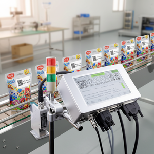 Máquina de Codificación por Lotes T180ES, Impresora Industrial de Inyección de Tinta de un Solo Cabezal a Color, Adecuada para los Sectores de Papelería, Juguetes e Industria Ligera - Product Image 1