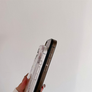 Ins thiết kế sáng tạo Croissant Donut trượt lỏng QuickSand trường hợp đối với <span class=keywords><strong>iPhone</strong></span> 16 15Promax bảo vệ chống sốc di động - Product Image 3