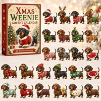 Calendrier de l'Avent Animalier Noël 2026 – Boîte Surprise Jouet Squishy Adorable Anti-Stress – Coffret Cadeau de Fêtes pour Enfants