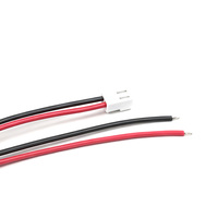 Conector VH3.96 de 2 Pines a Cable de Alambre Rojo y Negro UL1015 de 20 AWG, Estañado, de 3 mm, con Extremo Abierto, 500 mm