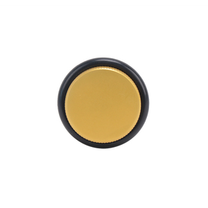 Fermaporta tondo per impieghi gravosi fermaporta zigrinato in alluminio dorato antiscivolo con anello in gomma - Product Image 3
