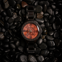 Faible quantité minimale de commande Norse Runes Helm of Awe Supérieur Japon Movt Montres À Quartz Viking Montre En Bois