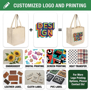 Borsa Tote personalizzabile in tela di cotone Eco da 12 once con stampa a sublimazione su due lati di Natale dolcetto regalo per caramelle - Product Image 2