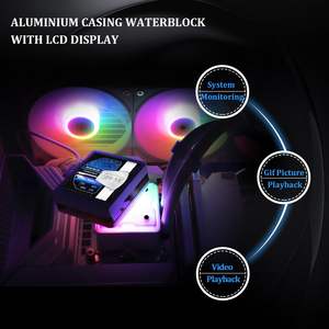 Écran LCD thermique droit GRAND VISION 360 ARGB 3.4 \ "<span class=keywords><strong>AIO</strong></span> Cooler pour PC Gaming AM5/AM4 LGA1700/1851 CPU Support DIY Video GIFs - Product Image 3