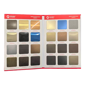 <span class=keywords><strong>Livre</strong></span> d'échantillons de couleurs de matériaux en acier inoxydable personnalisé - Product Image 1
