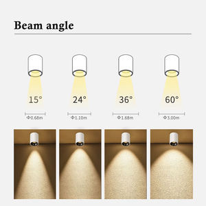 Wholesale White Finish Hotel Lighting Fixture UGR12 7W <strong>Surface</strong> Mounted Ceiling Downlight with ETL CE SAA Certificate - Product Image 5