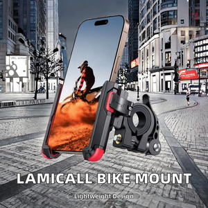 Support de téléphone pour vélo [n'obstrue pas la caméra] Rotation à 360° Léger Support universel pour téléphone de vélo Installation rapide - Product Image 2