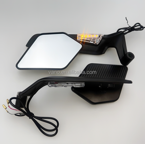 Espejo <span class=keywords><strong>Retrovisor</strong></span> WANOU de Aluminio <span class=keywords><strong>Plegable</strong></span> Tipo Ala de Cuchilla Color Arcoíris con Patrón de Fibra de Carbono para Motocicleta y Scooter Universal - Product Image 3
