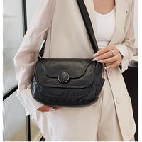 Sacs à main pour femmes en cuir PU directement de l'usine, matériau doux lavé, anti-rides, rabat, sac à main multi-compartiments