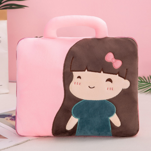 Bojay-Manta de felpa de dibujos animados para aire acondicionado, suave, personalizado, portátil, chal con cremallera, estampado clásico, de lujo - Product Image 3