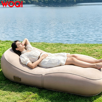 Canapé gonflable automatique WOQI avec pompe intégrée, disponible pour le camping et la randonnée en intérieur et en extérieur