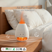 Diffuseur d'Huiles Essentielles à Ions Négatifs 100ml avec Logo Personnalisé, en Bois Grainé/Noir/Blanc, Vente en Gros