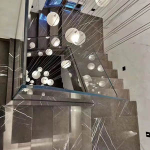 Idées de revêtements de sol pour hall d'hôtel 5 étoiles fabriqués en Chine : Carreaux de marbre gris foncé Pietra <span class=keywords><strong>60x60</strong></span> - Product Image 6