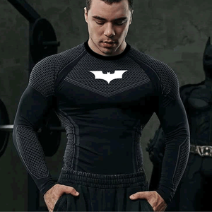 T-Shirt da <span class=keywords><strong>Uomo</strong></span> per Bodybuilding, Maglietta Sportiva <span class=keywords><strong>Aderente</strong></span> da Palestra con Collo Rotondo, Maglia a Compressione per Fitness, Asciugatura Rapida, T-Shirt da Corsa e Allenamento - Product Image 4
