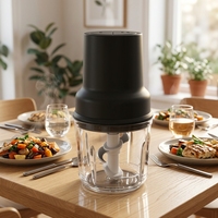 Machine à hacher la viande de poulet électrique pour usage commercial et domestique, trancheuse et hachoir en plastique
