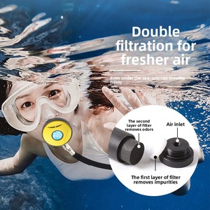 Portable Diving Breathing Apparatus 16m Artificial Gills Scuba Equipment Full Set High 3-Month Warranty - Product Image 4