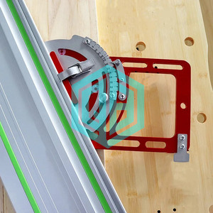 Abrazadera de riel de guía de ángulo ajustable <span class=keywords><strong>para</strong></span> carpintería <span class=keywords><strong>para</strong></span> <span class=keywords><strong>Sierra</strong></span> <span class=keywords><strong>Circular</strong></span> eléctrica, máquina de grabado, tabla de corte de ángulo, herramienta auxiliar - Product Image 3