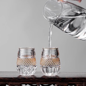 Verre à vin en cristal de 1 oz à motif diamant créatif, prix de gros, pour spiritueux, liqueur et <span class=keywords><strong>tequila</strong></span> - Product Image 3