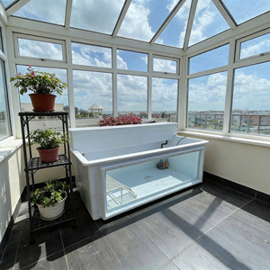 ถังเลี้ยงปลา FRP ทนทาน สำหรับปลาคาร์ฟ ปลาทอง บ่อเลี้ยงปลาเพาะพันธุ์กลางแจ้ง สำหรับการเพาะเลี้ยงสัตว์น้ำ - Product Image 2