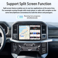 Autoradio Android Viknav 12,1 pouces pour Ford F150 2021-2025, stéréo, CarPlay sans fil, Android Auto, écran tactile, navigation GPS, lecteur