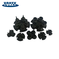 Diaphragmes en caoutchouc silicone EPDM personnalisés pour micro-pompe à air, plaque de valve miniature à 3 chambres pour équipement médical