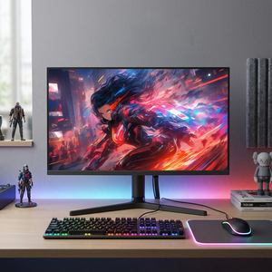 Écran d'ordinateur de bureau ultra-fin sans cadre 27 pouces 75Hz 165Hz 240Hz, écran large IPS, PC de jeu, moniteur 2K 4K, affichage HDR LED RGB - Product Image 1