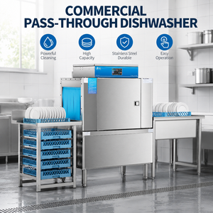 Lavavajillas Comercial con Recuperación de Calor, Solución de Limpieza para Cocinas Comerciales de Alta Eficiencia Energética - Product Image 1
