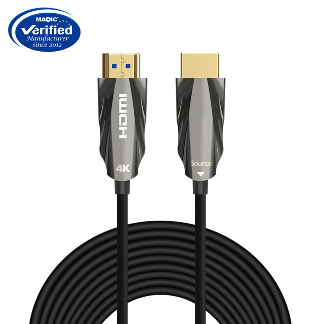 Factory Wholesale 15M 50M 100M 150M Hdmi Optical Fiber Cable 4K 60Hz AOC Active Optical Fiber  for HDTV