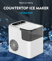 Machine à glaçons cubique en forme de balle de 12kg machine à glace instantanée de cuisine d'eau froide