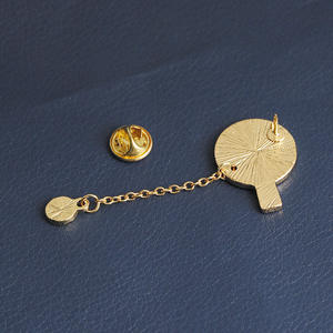 Boutique en ligne vente chaude sport tennis de table épinglette avec chaîne <span class=keywords><strong>ping</strong></span> <span class=keywords><strong>pong</strong></span> badge - Product Image 3