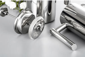 กาต้มชาแบบโมเดิร์นสั่งทำได้ พร้อมที่กรอง<span class=keywords><strong>ชา</strong></span>แบบมือและตัวกด ทำจากสแตนเลสสองชั้น ใช้ชงกาแฟแบบ<span class=keywords><strong>เฟ</strong></span><span class=keywords><strong>รน</strong></span>ช์เพรส - Product Image 6