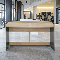 Bureau moderne de luxe en bois pour PDG Mobilier élégant pour étude ou usage d'immeuble de bureaux