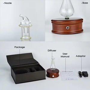 Difusor de Aromaterapia Eléctrico para el Hogar, sin Agua, de Madera y Vidrio, para Aceites Esenciales Puros - Product Image 2
