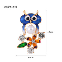 Délicat petit hibou broche broche personnalisée animal broche pour les femmes