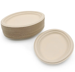 Platos de comida biodegradables | Opción segura y sostenible para el consumo masivo - Product Image 1