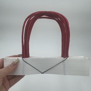 Đầy Màu sắc bền chất lượng Túi xách xử lý dây/túi giấy dây xử lý/giấy xoắn xử lý - Product Image 1