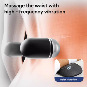 Lumbar <b>Pillow</b> With Heating <b>Massage</b> Airbag Oblong Shape For Waist Support Polyester Cotton Material Plug In Power - Product Image 5