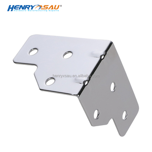 Renforcé robuste coin Brace L support coin protecteur <span class=keywords><strong>garde</strong></span> boîtier pince clip 6 trous pour transit route cas coffre - Product Image 4