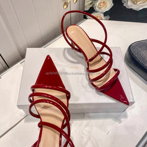 Chaussures de mariée en cuir verni pour femmes 2026 – Talons aiguilles de luxe à bout pointu et bride, par un célèbre créateur, haute qualité - Product Image 4