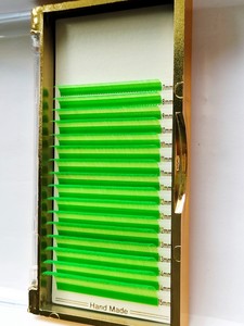 OEM Bandeja de Pestañas de Pelo Sintético de Marca Privada de 16 Líneas, Grosor de 0.15mm, Extensiones de Pestañas Individuales CC, Fans Premade para Belleza - Product Image 5