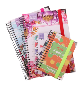 Suministros de oficina escolares personalizados, organizador de Agenda de banda elástica de tapa dura, planificador con Esquina de Metal, cuaderno en espiral, diario - Product Image 1