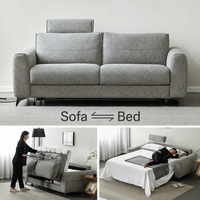Canapé-lit Somnus Wilderness pliable 2-en-1, simple ou double, multifonctionnel, tout-en-un, pour salon, hôtel, appartement, maison