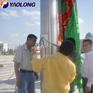 Yaolong เสาธงมอเตอร์ไฟฟ้า,เสาธงอลูมิเนียมอัลลอยด์คุณภาพสูง6ม. 10ม. 15ม. 20ม. 304 316สแตนเลส - Product Image 5